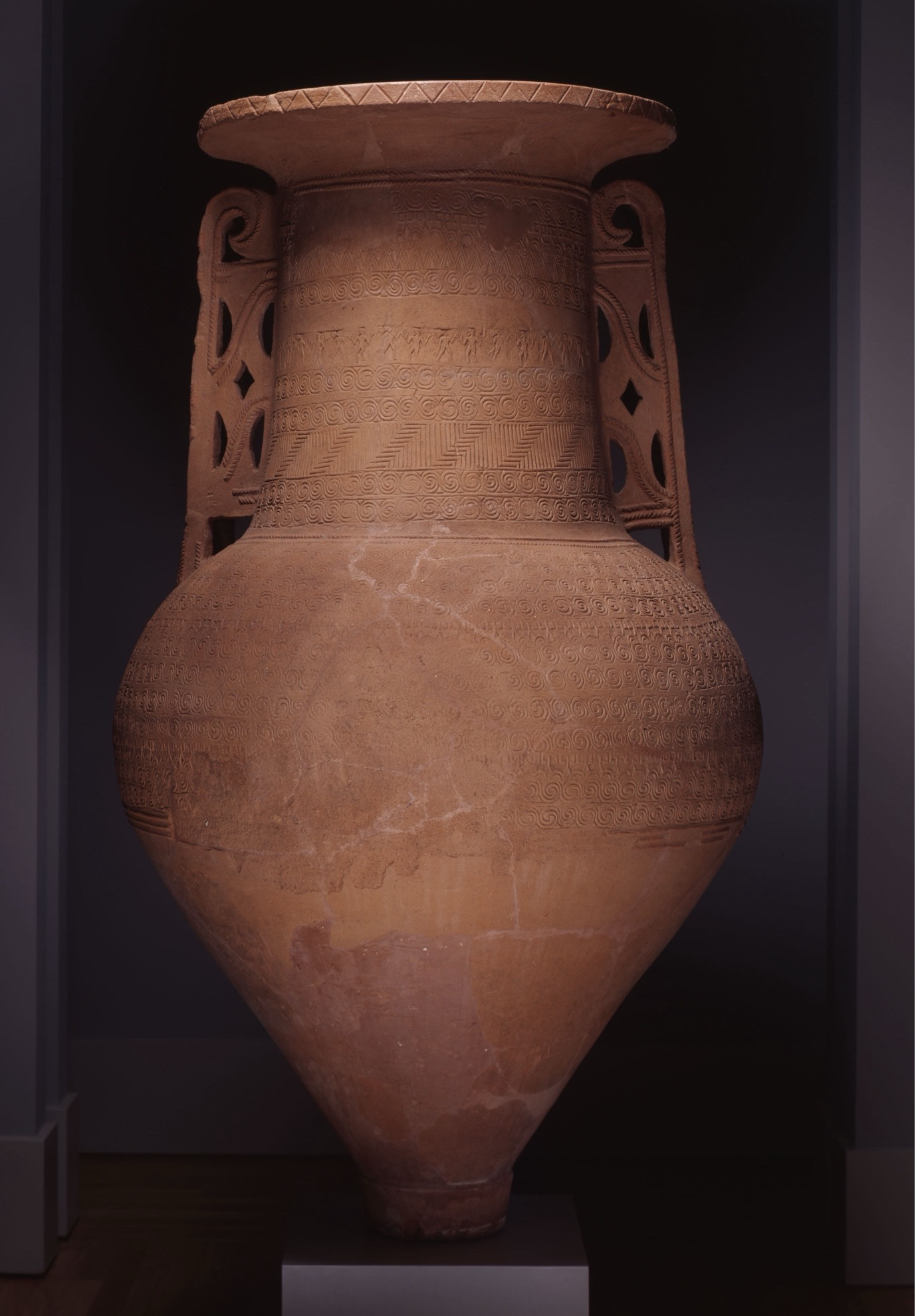 Pithos. Greek. Archaic, ca. 650-600 BCE. Ceramic. Carlos Collection of Ancient Art. 2004.2.1.